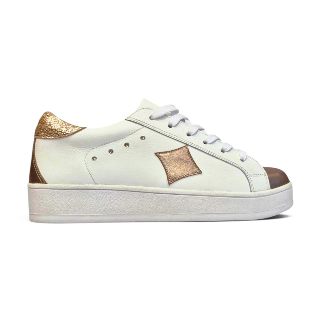 ✦ WHITE NICKEL LUXURY SNEAKER ✦