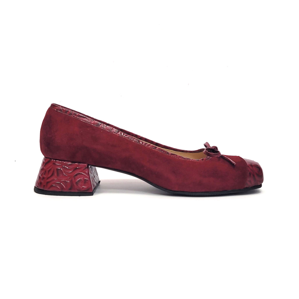 ✦ LUXURY COUTURE BURGUNDY BALLERINA  ✦