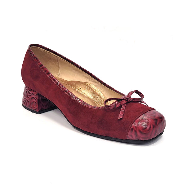 ✦ LUXURY COUTURE BURGUNDY BALLERINA  ✦
